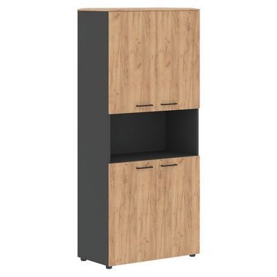 Jay JHC 85.4 (Дуб бофорд/Антрацит) Шкаф широкий высокий