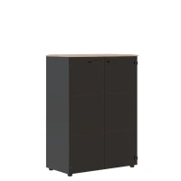 JMC 85.2 (Дуб каньон/Антрацит) Шкаф широкий средний