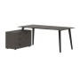Jay JCT 1813 L (Орех мокко/Антрацит) Стол на опорной тумбе, левый