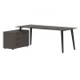 Jay JCT 2013 L (Орех мокко/Антрацит) Стол на опорной тумбе, левый