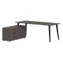 Jay JCT 2018 L (Орех мокко/Антрацит) Стол на опорной тумбе, левый