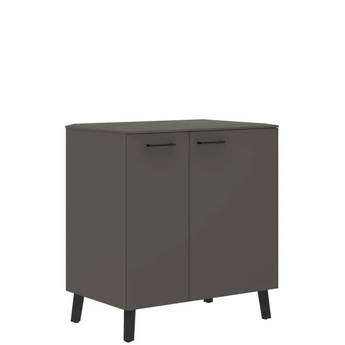 Тумба JGR 8655 в отделке Орех мокко, металл Антрацит, 850х550х940 мм