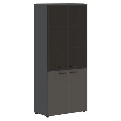 Jay JHC 85.7 (Орех мокко/Антрацит) Шкаф широкий высокий