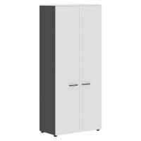 Jay JHC 85.1 (Ясень снежный/Антрацит) Шкаф широкий высокий