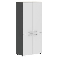 Jay JHC 85.3 (Ясень снежный/Антрацит) Шкаф широкий высокий