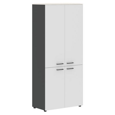 Jay JHC 85.3 (Ясень снежный/Антрацит) Шкаф широкий высокий