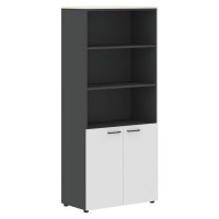 Jay JHC 85.5 (Ясень снежный/Антрацит) Шкаф широкий высокий