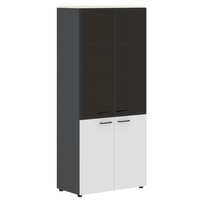 Jay JHC 85.7 (Ясень снежный/Антрацит) Шкаф широкий высокий