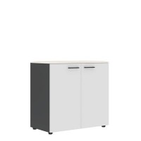 Jay JLC 85.1 (Ясень снежный/Антрацит) Шкаф широкий низкий