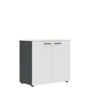 JLC 85.1 (Ясень белый/Антрацит) Шкаф широкий низкий