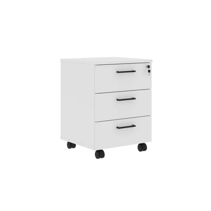 Тумба JMC 3D.1A в отделке Ясень белый, металл Антрацит, 465х450х6275 мм