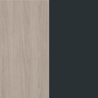 Line СФ-571102.1 (Дуб серый/Антрацит) Стол руководителя, левый