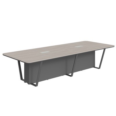Line СФ-571734.1 (Дуб серый/Антрацит) Стол для заседаний