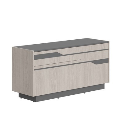 Line СФ-572103 (Дуб серый/Антрацит) Тумба
