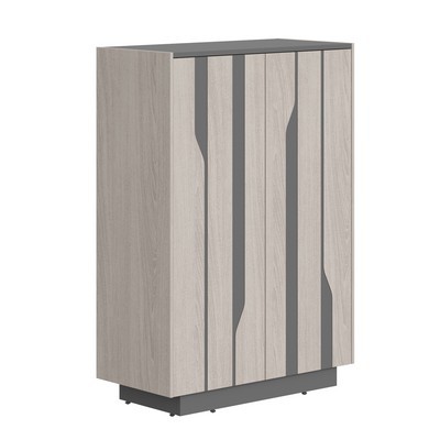 Line СФ-574202 (Дуб серый/Антрацит) Шкаф средний