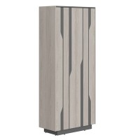Line СФ-574204 (Дуб серый/Антрацит) Шкаф высокий