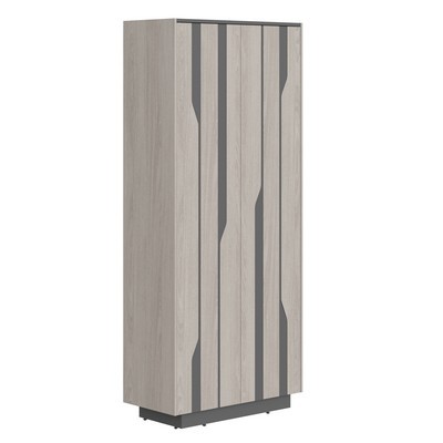 Line СФ-574204 (Дуб серый/Антрацит) Шкаф высокий