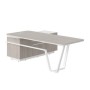 Line СФ-571201.1 (Дуб серый/Белый) Стол руководителя, правый