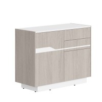 Line СФ-572102 (Дуб серый/Белый) Тумба