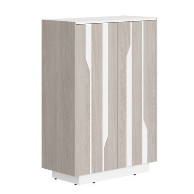 Line СФ-574202 (Дуб серый/Белый) Шкаф средний