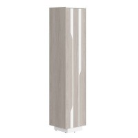 Line СФ-574203 (Дуб серый/Белый) Шкаф высокий