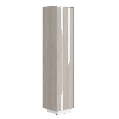 Line СФ-574203 (Дуб серый/Белый) Шкаф высокий