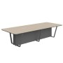 Line СФ-571734.1 (Дуб светлый/Антрацит) Стол для заседаний