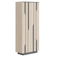 Line СФ-574204 (Дуб светлый/Антрацит) Шкаф высокий