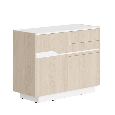 Line СФ-572102 (Дуб светлый/Белый) Тумба