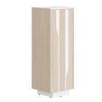 Line СФ-574201 (Дуб светлый/Белый) Шкаф средний