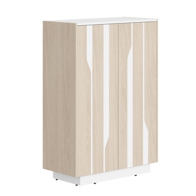 Line СФ-574202 (Дуб светлый/Белый) Шкаф средний