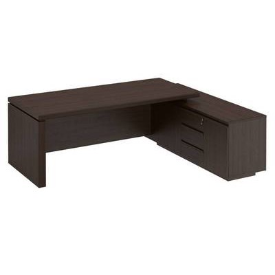 Mark МК 138 ДВ (Дуб валенсия) Стол руководителя на опорной тумбе (левый/правый)