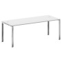 Metal System Direct БП.СРР-6.8 (Белый) Стол рабочий руководителя на П-образном металлокаркасе