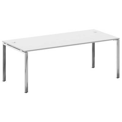 Metal System Direct БП.СРР-6.9 (Белый) Стол рабочий руководителя на П-образном металлокаркасе