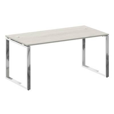 Metal System Direct БО.СРР-4.8 (Дуб наварра) Стол рабочий руководителя на О-образном металлокаркасе