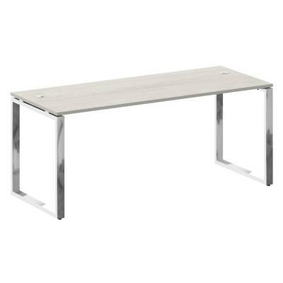 Metal System Direct БО.СРР-5.7 (Дуб наварра) Стол рабочий руководителя на О-образном металлокаркасе