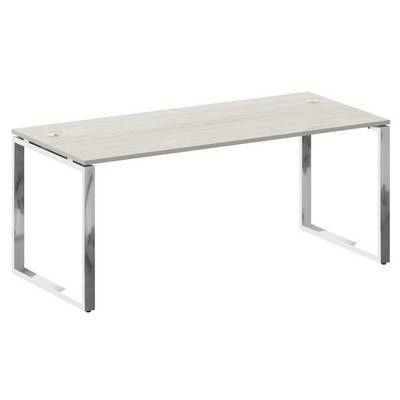 Metal System Direct БО.СРР-5.8 (Дуб наварра) Стол рабочий руководителя на О-образном металлокаркасе