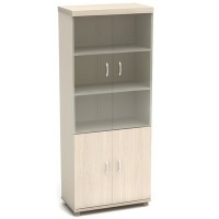 Модерн К106 (Дуб шамони светлый) Шкаф широкий высокий