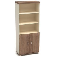 Модерн К67 (Дуб шамони темный) Шкаф широкий высокий