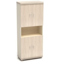 Модерн К87 (Дуб шамони светлый) Шкаф широкий высокий