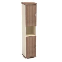 Модерн К92 (Дуб шамони темный) Шкаф узкий высокий
