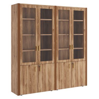 Monza Композиция 2 (Орех бренди) Шкаф для бумаг 4 створки