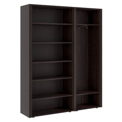 Monza Композиция 3 (Венге) Шкаф для бумаг с одностворчатым гардеробом