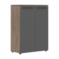 Morris Trend MMC 85.1 (Кария Пальмира/Антрацит) Шкаф с глухими средними дверьми 