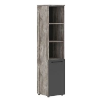 Morris Trend MHC 42.5 (Сосна Нордик/Антрацит) Шкаф колонка с глухой малой дверью 