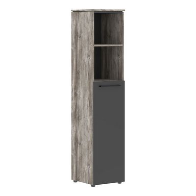 Morris Trend MHC 42.6 (Сосна Нордик/Антрацит) Шкаф колонка с глухой средней дверью 