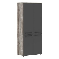 Morris Trend MHC 85.3 (Сосна Нордик/Антрацит) Шкаф с глухими средними и малыми дверьми