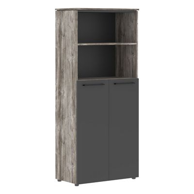 Morris Trend MHC 85.6 (Сосна Нордик/Антрацит) Шкаф с глухими средними дверьми 