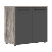 Morris Trend MLC 85.1 (Сосна Нордик/Антрацит) Шкаф с глухими малыми дверьми 