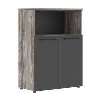 Morris Trend MMC 85.3 (Сосна Нордик/Антрацит) Шкаф с глухими малыми дверьми 